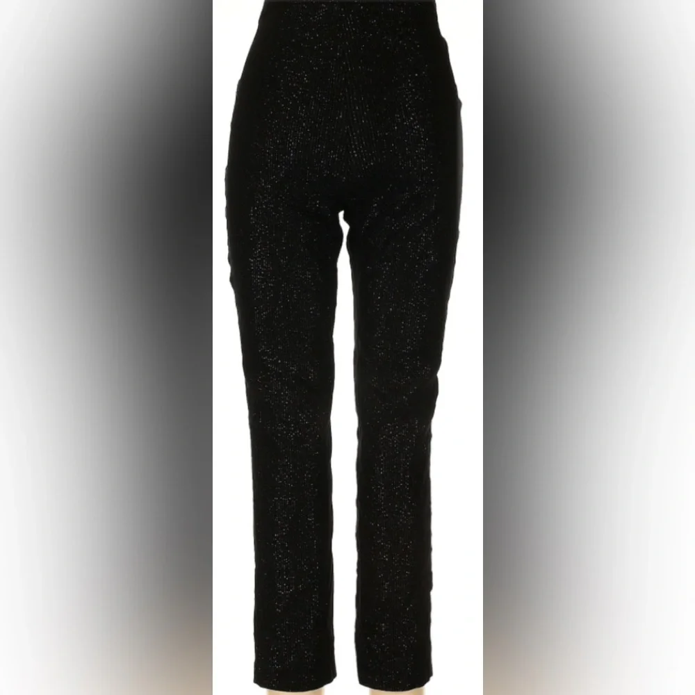 Rachel Zoe black and gold metallic high rise dress pants size 12 - NWOT - Picture 2 of 4